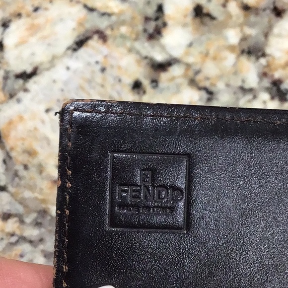Fendi Wallet Silver Buckle Zucca Leather Long Wallet EUC - Picture 3 of 12